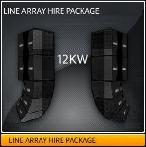 Line Array Speaker Hire Package