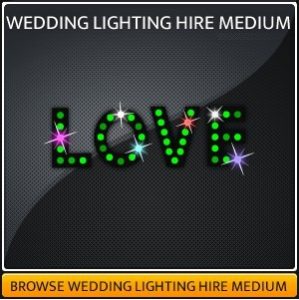 Wedding Lighting Equipment For Hire in Surrey
