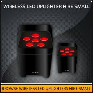 Wireless LED Uplighting Hire Equipment