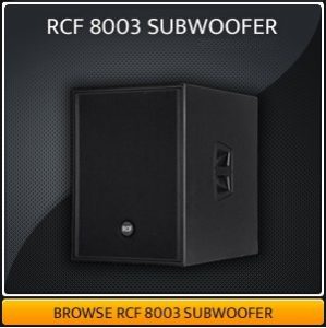 RCF 8003 Sub Hire