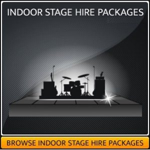 Hire a indoor covered Stage Platform